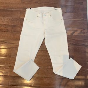 Citizens of Humanity Maternity Aveden white jeans